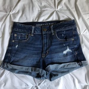 American Eagle distressed shorts